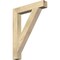 Ekena Millwork Traditional Block Rough Sawn Bracket, Douglas Fir, 4"W x 26"D x 34"H BKT04X26X34TRA05RDF - alternate 1
